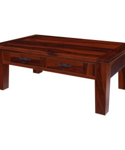 Tierra Rustic Style Solid Wood 3 Piece Coffee Table Set