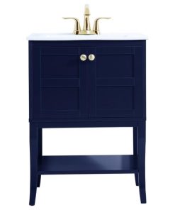 24 Inch Bathroom Vanity In Blue