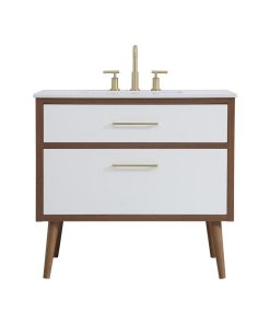 White 36" Bathroom Vanity