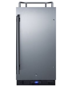 Summit SBC15NK 15"W 2.9 Cu. Ft. Built-In or - Stainless Steel / Black