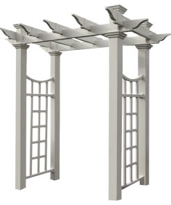 58"W x 28"D x 92 1/2"H Fairfield Deluxe Arbor, White