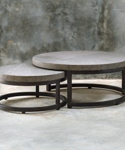 Uttermost Aiyara Gray Nesting Tables, Set of 2