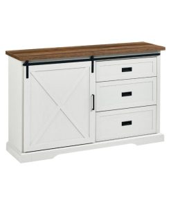 56 Sliding X Barn Door Sideboard