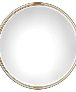 Uttermost 09333 Mackai Round Gold Mirror