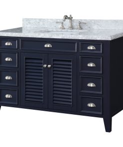 50?Kalani Navy Blue Modern Bathroom Vanity
