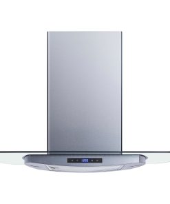 Winflo Convertible Island Range Hood, 475 CFM, Stainless Steel and Glass, 36"