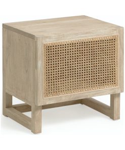 Wood & Rattan Nightstand | La Forma Rexit