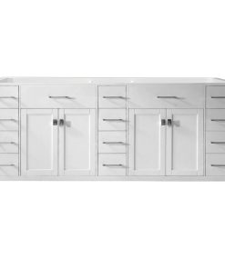 Virtu Caroline Parkway 78" Cabinet Only, White