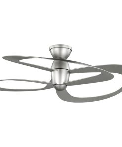 Willacy 3-Blade Painted Nickel 52" DC Motor Contemporary Ceiling Fan