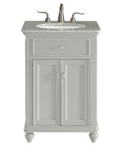 24" Single Bathroom Vanity Set, Light Gray