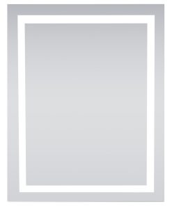 4 Sides LED Hardwired Mirror Rectangle W32"H40" Dimmable 5000K