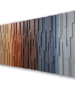 Wall Art Wood Sculpture in Earth Tones