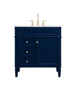 Weston 32" Single Bathroom Vanity, Blue
