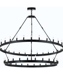 Vintage Barn Metal Castile Chandelier Industrial Loft Rustic Lighting