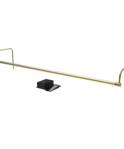 43" Slim Line Frame Light, Antique Brass With Hard Wire Kit and Remote