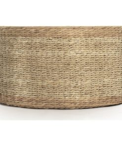 Woven Ottoman - Brown
