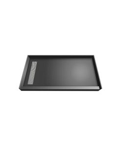TileRedi RT4860L-PVC-BN3 48x60 Single Curb Pan L Trench