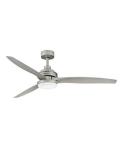 60 Inch 3 Blade Ceiling Fan Light Kit Brushed Nickel Brushed Nickel Finish