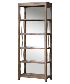 Uttermost Delancey Weathered Oak Etagere