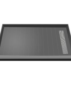 TileRedi RT4872R-PVC-SQBN 48x72 Single Curb Pan R Trench