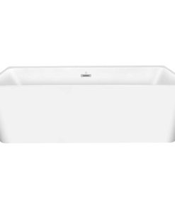 55-inx 28.76-in Freestanding Soaking Acrylic Bathtub,White