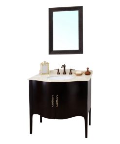 36.6 Inch Single Sink Vanity-Wood-Espresso