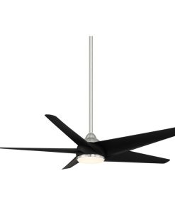 Viper Indoor/Outdoor 5-Blade Smart Ceiling Fan 60" Brushed Nickel Black With Kit
