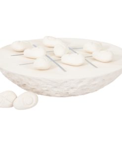 Tic-Tac-Toe Stone, Large, Off-White
