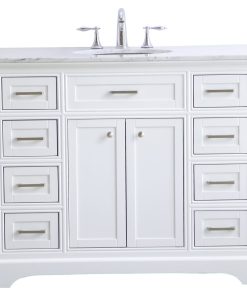 42" Single Bathroom Vanity Set, White