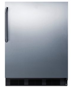 Summit CT663BKCSSADA 24"W 5.1 Cu. Ft. Compact Refrigerator - Stainless Steel