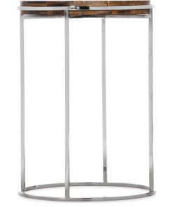 Telsa Accent Table Silver, Tiger's Eye