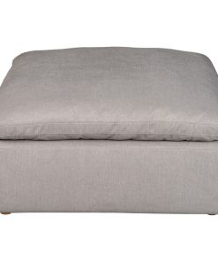 Terra Condo Ottoman Livesmart Fabric Light Grey