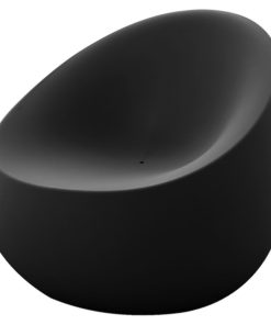 Stone Lounge Chair 34.75"x31"x30", Anthracite