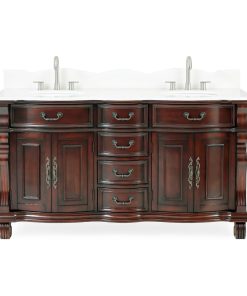 64" Timeless Classic style Hopkinton Double Sink Bathroom Vanity