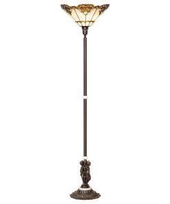 74 High Shell with Jewels Floor Lamp