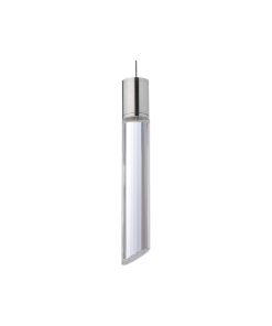 Tibor Pendant in Satin Nickel with Clear, Monopoint, 120V