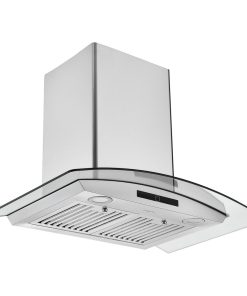 30" Convertible Wall-Mounted Glass Canopy Range Hood