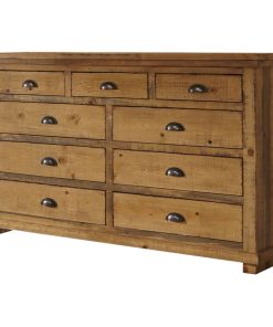 Willow Dresser, Weathered Pine, Without Mirror