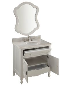 34" Knoxville Bathroom Sink Vanity White With Matching Mirror