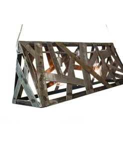 Wine Barrel Ring Island Light - Tanca - Made from retired CA wine barrel rings