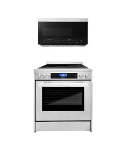 2-Piece Kitchen, 30" Over the Range Microwave and 30" Electric Range