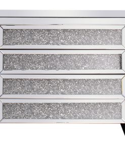 39 Inch Crystal Cabinet Silver Royal Cut Crystal