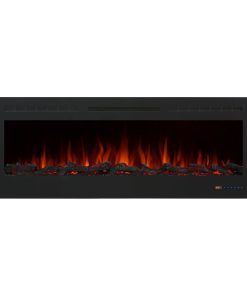 Valuxhome Recessed Electric Fireplace Heater With Logset, Remote, 60"