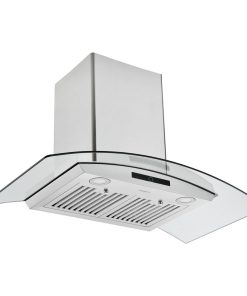36" Convertible Wall Mount Glass Canopy Range Hood