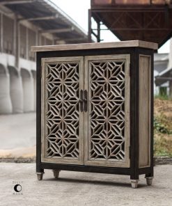 Uttermost Branwen Aged White Accent Cabinet