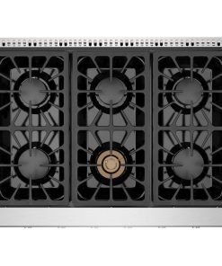 36" Professional Slide-in Natural Gas Rangetop With 6 Deep Recessed Burners