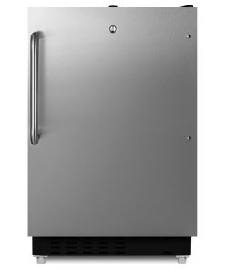 Summit ALRF49BTB 20"W 2.68 Cu. Ft. Compact Refrigerator - Stainless Steel