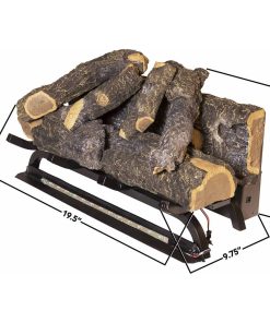 20-Inch Sunset Charred Oak Electric Log Set