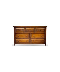 The 7 Drawer Reclaimed Wood Vanity, 60"x20"x32", Double Sink