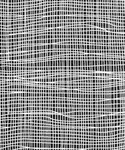 Verve Modern Area Rug, Black/White, 7'10"X10'10"